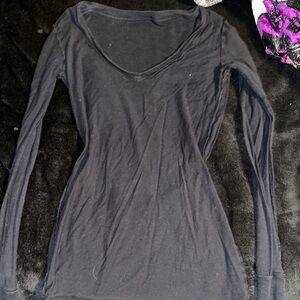 Black Long Sleeve Top